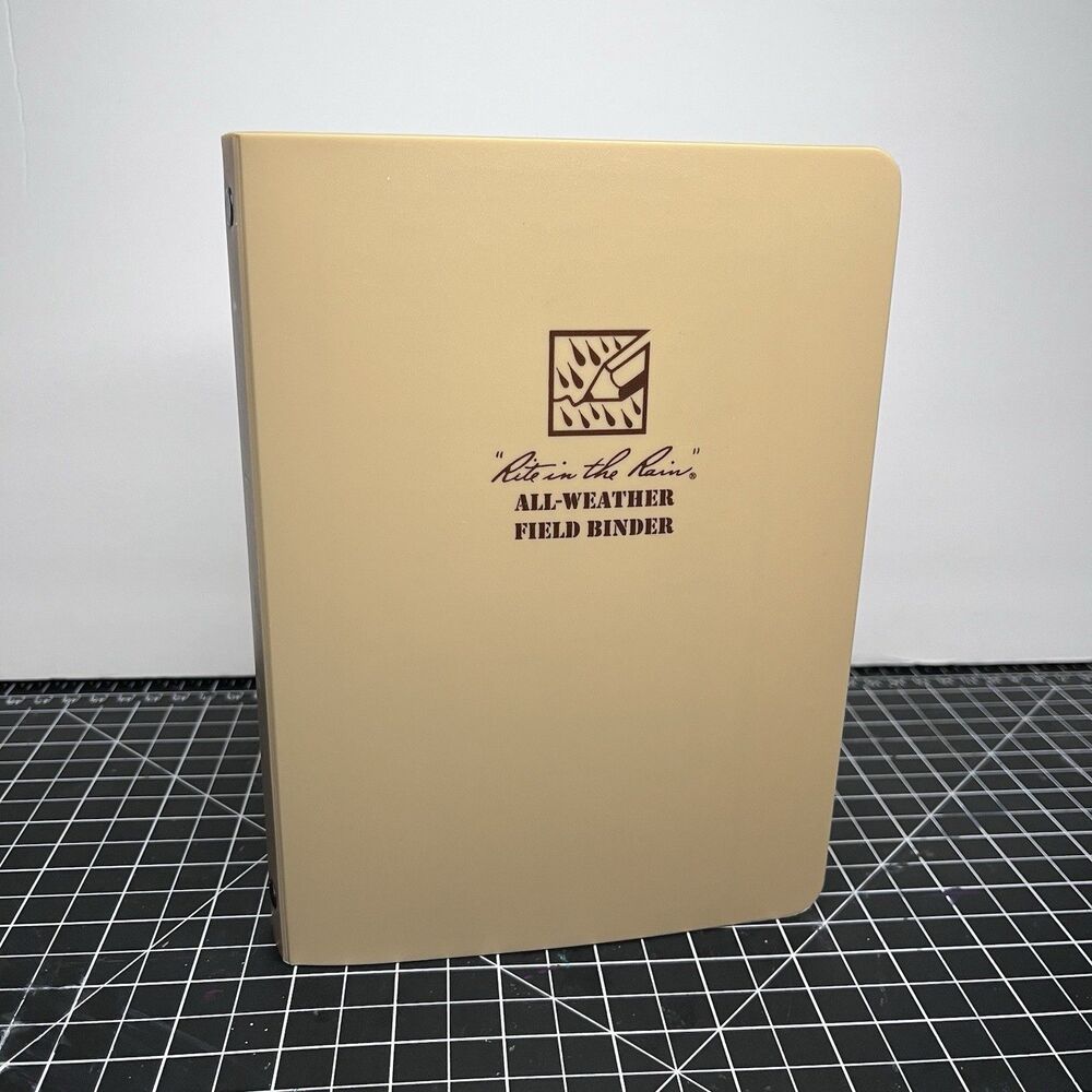 Rite In The Rain 1/2" Six Ring Field Round Binder, Tan - 9200T READ